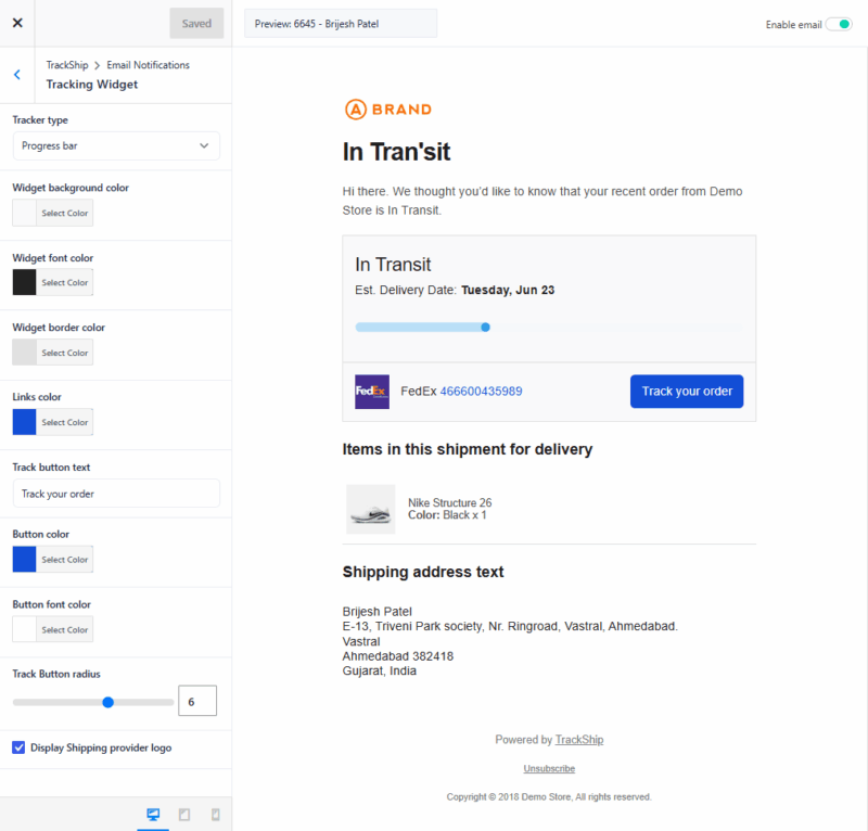 Email Notifications - TrackShip Docs