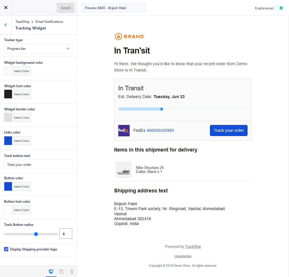 Email Notifications - TrackShip Docs