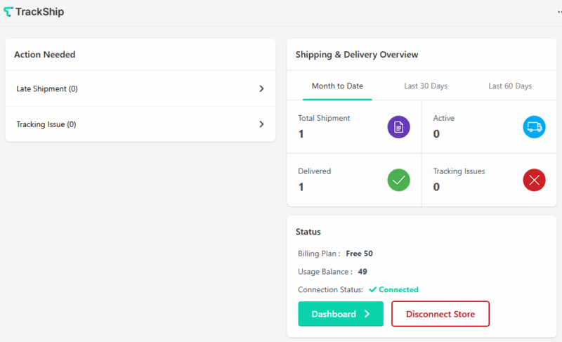 TrackShip Dashboard - TrackShip Docs