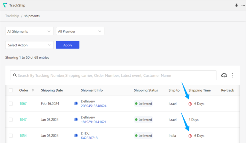 Settings - TrackShip Docs